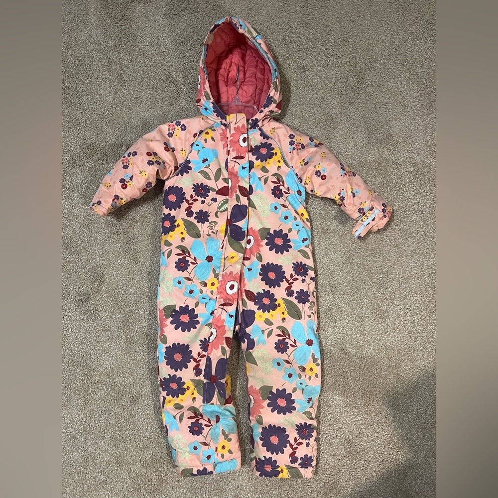 Hanna Andersson Kids Floral Footie - Pink, Blue, Red